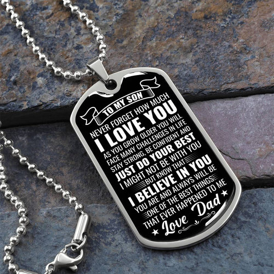 Son - Just Do Your Best - Love Dad - INCLUDES FREE SHIPPING