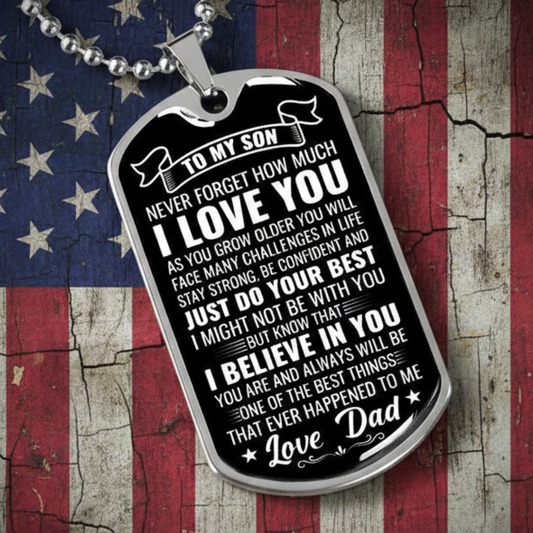 Son - Just Do Your Best - Love Dad -  INCLUDES FREE SHIPPING