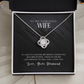 To My Gorgeous Wife - If I Had To Choose - Love Knot Necklace - INCLUDES FREE SHIPPING