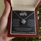 To My Wife - I Can't Live Without You - Love Knot Necklace