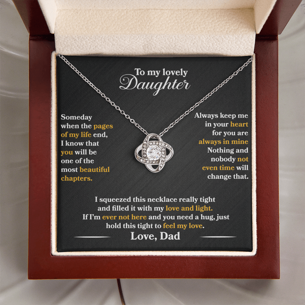 To My Lovely Daughter - Always Keep Me In Your Heart - Love Dad - INCLUDES FREE SHIPPING