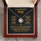To My Beautiful Wife - You Are The Rhythm In My Heartbeat - Love Knot Necklace