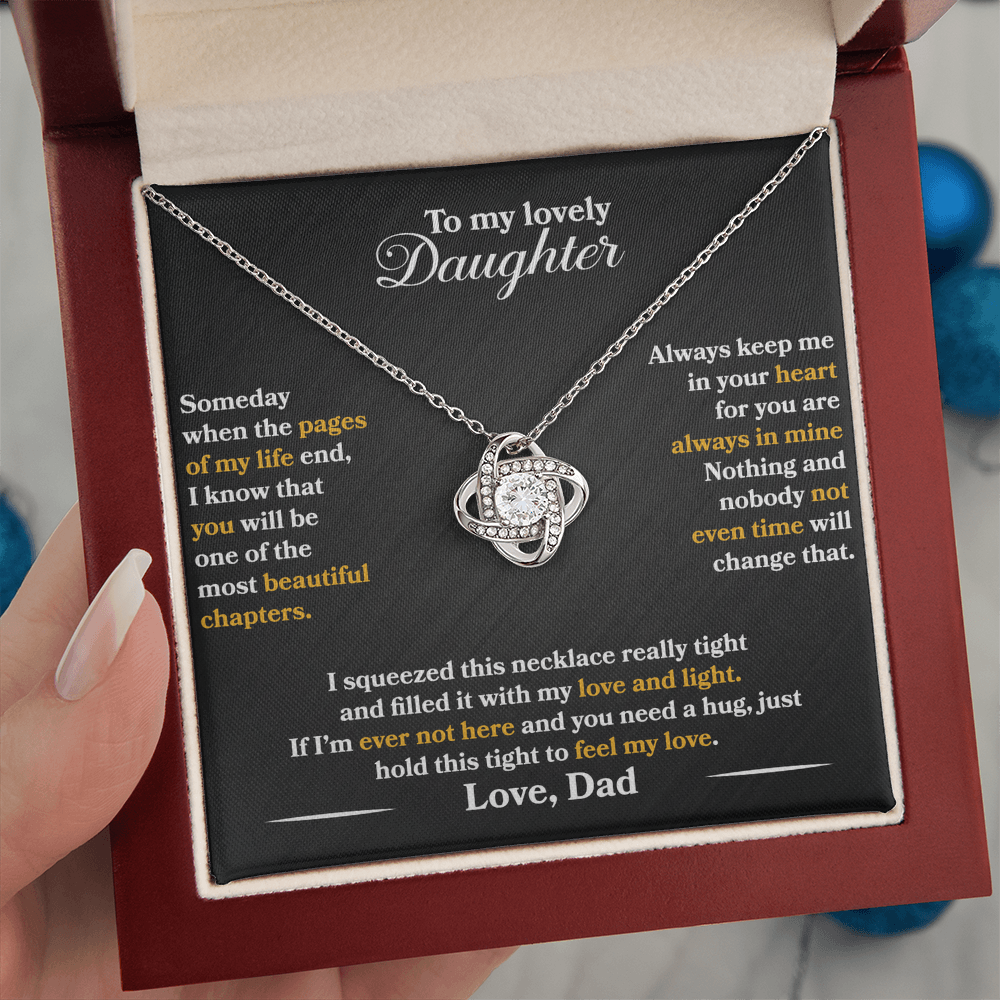 To My Lovely Daughter - Always Keep Me In Your Heart - Love Dad - INCLUDES FREE SHIPPING
