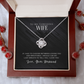To My Gorgeous Wife - If I Had To Choose - Love Knot Necklace - INCLUDES FREE SHIPPING
