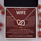 To My Beautiful Wife - Interlocking Hearts