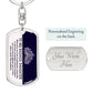 My Badass Daughter - Dog Tag KeyChain