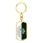 To My Badass Granddaughter - Green KeyChain