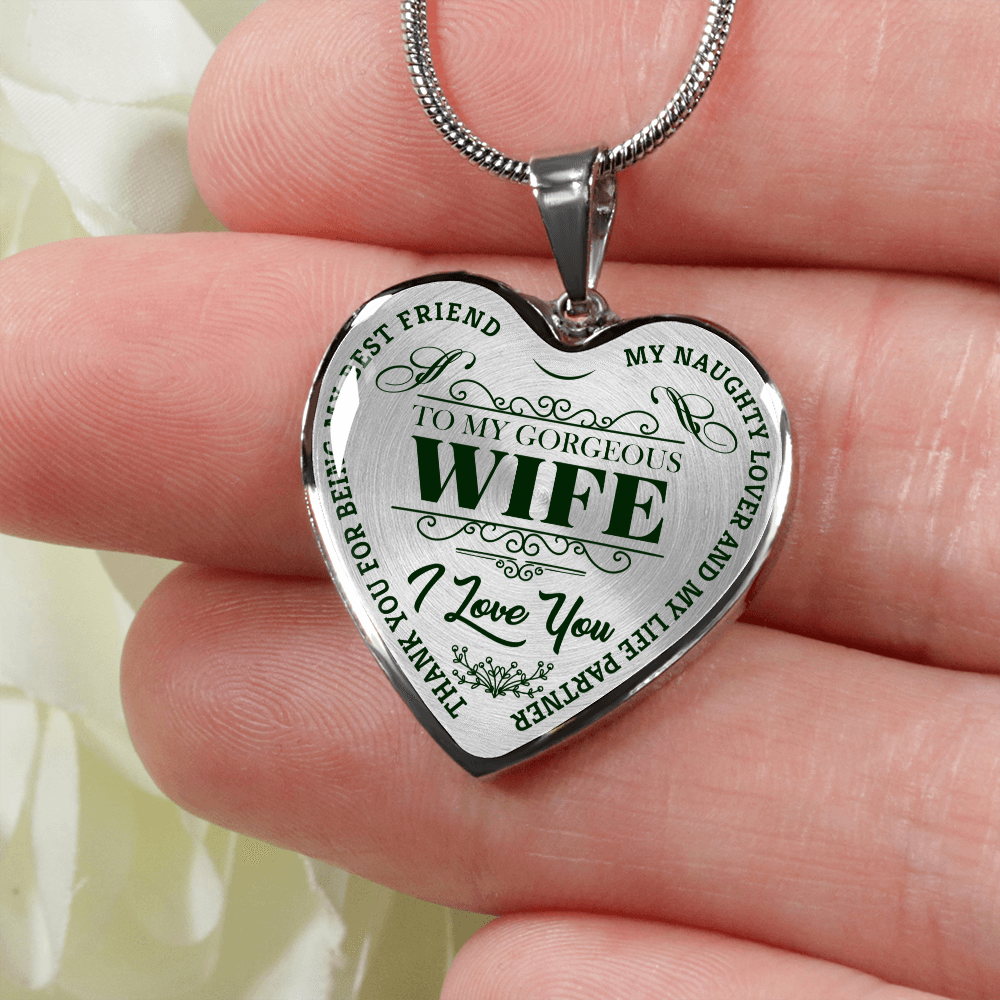 To My Gorgeous Wife - Green Text