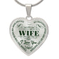 To My Gorgeous Wife - Green Text