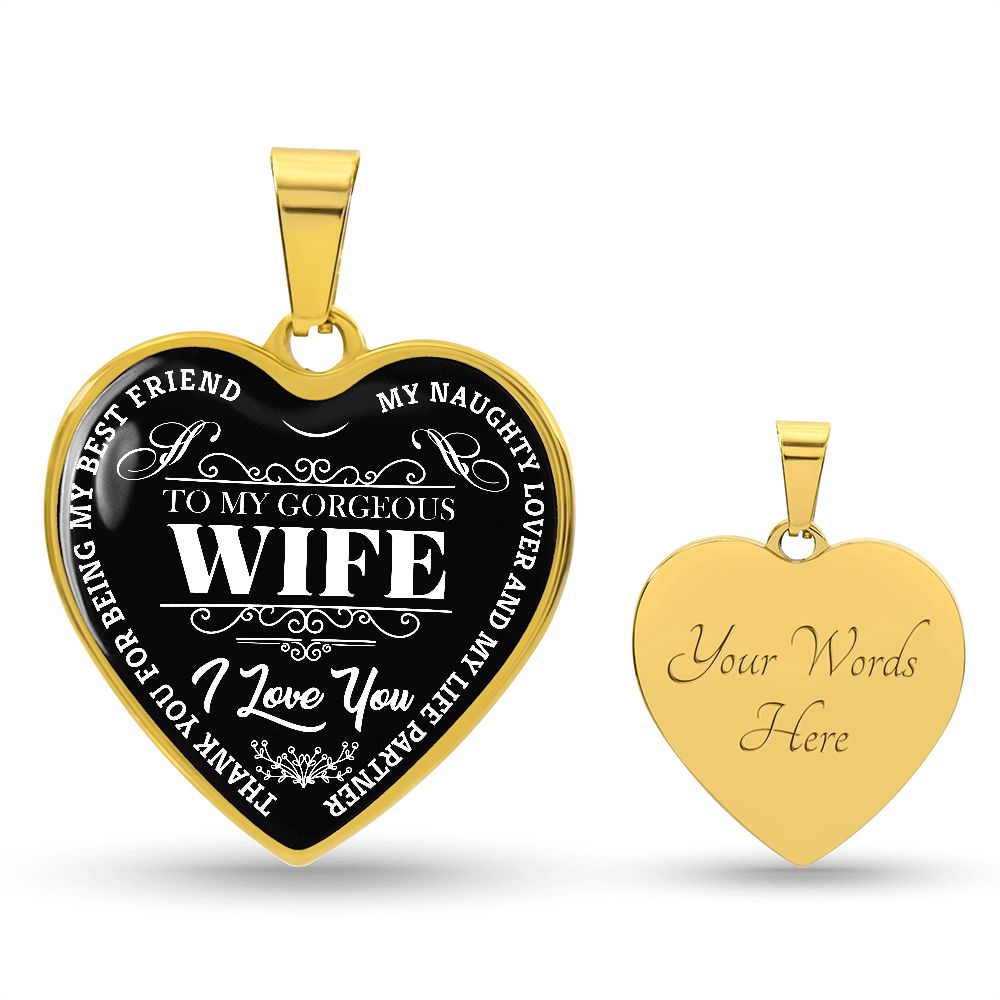 To My Gorgeous Wife - Black