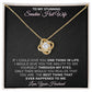 To My Stunning - Smokin Hot Wife - Love Knot Necklace