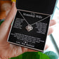 To My Stunning Wife - Love Knot Necklace